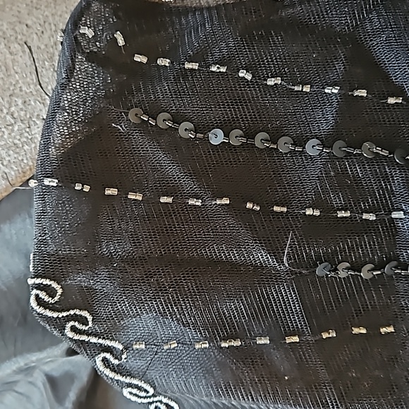 Sue Wong Nocturne Black Beaded Bodice Cocktail Dress - Picture 11 of 15